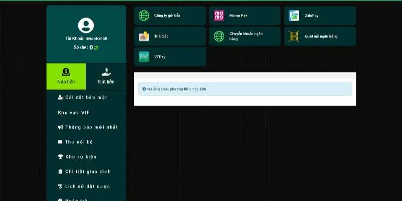 Quét mã QR là một trong những cách gửi tiền phổ biến nhất tại nhà cái